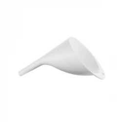 Guzzini Kitchen Funnel White Plastic Food Funnel, 13.6 x 11 x 15.8 cm Hangable, Dishwasher Safe, Made in Italy