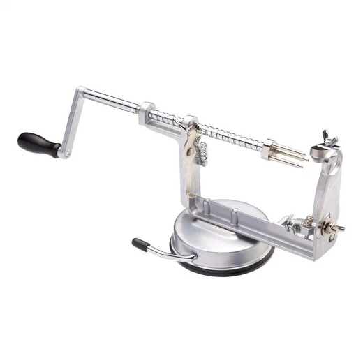 Kitchen Craft Apple Corer & Potato Peeler Machine Metal Hand-Crank Spiral Peeler with Adjustable Blade Gift Boxed, 13x31x13 cm - KitchenCraft - Image 2