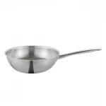 Kuchenprofi Vulcano Wok Pan 28cm 5-Ply Stainless Steel & Aluminum Construction, Durit Resist Non-Stick Coating, Soft Plastic/Silicone Gadgets Recommended, Ø 28 cm, Height 9 cm - Kuchenprofi