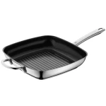 WMF Durado Grill Pan 28 cm Non-Stick Aluminum with TransTherm® Base Induction Compatible, Ergonomic Stainless Steel Handle, Drip-Free Pouring, Hand Wash Only - WMF