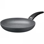 Silit Montano Non-Stick Frying Pan 28 cm 4-Layer PTFE Coating, Induction-Compatible Aluminium Base Heat-Resistant Bakelite Handle, Natural Stone Look, Oven-Safe - Silit
