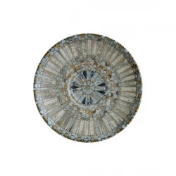 Bonna Luca Mosaic Matt Gourmet Coffee Saucer 16cm Diameter Porcelain with Edge Break & Scratch Resistance Stackable Microwave, Oven & Dishwasher Safe