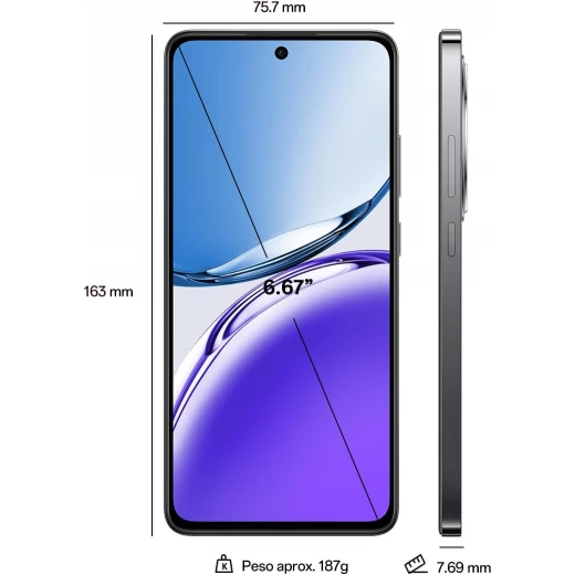 هاتف رينو12 F 4G الذكي, شاشة 6.67 بوصة FHD+، ذاكرة 8 جيجابايت، سعة تخزين 256 جيجابايت، كاميرا ثلاثية 50 ميجابكسل، معالج سنابدراجون 685، أندرويد 14، بطارية 5000mAh، شريحتين, اللون الرمادي من أوبو - أوبو - Image 5
