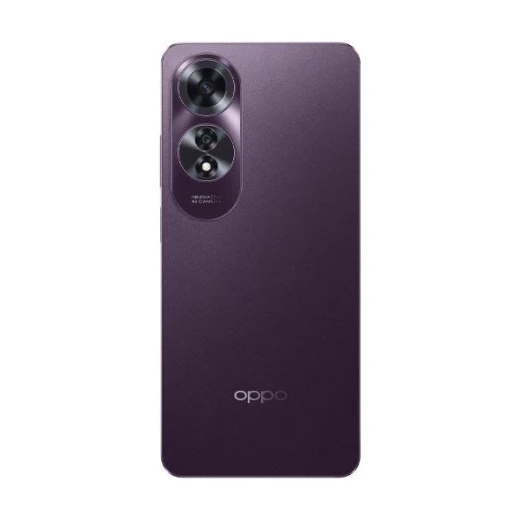 أوبو A60، شاشة 6.67 بوصة LCD 90Hz، معالج سنابدراغون 680 4G، كاميرا 50MP AI، 256GB ذاكرة، 8GB RAM، بطارية 5000mAh، شحن سريع SUPERVOOC 45W، لون ميدنايت بوربل من أوبو - أوبو - Image 3