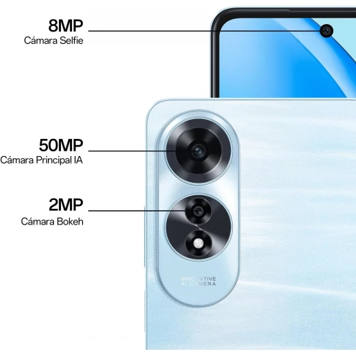 Oppo A60, 6.67” LCD 90Hz Display, Snapdragon 680 4G, 50MP AI Camera, 256GB Storage, 8GB RAM, 5000mAh Battery, SUPERVOOC 45W Fast Charging, Ripple Blue - OPPO - Image 5