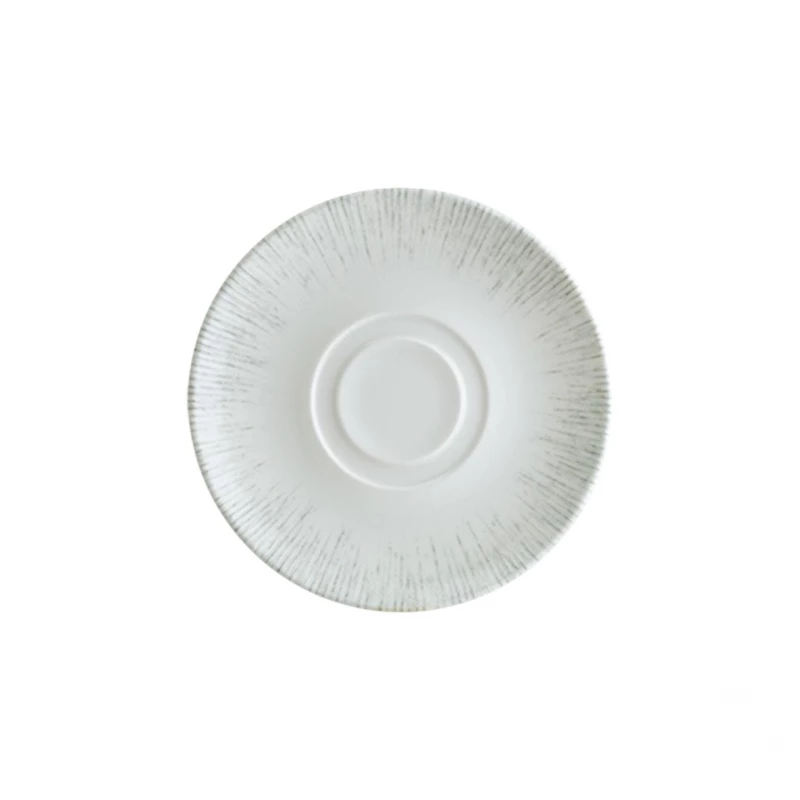Bonna Iris Gourmet Coffee Saucer Plate 19cm Envisio Collection Elegant & Durable Porcelain for Fine Dining, Ideal for Restaurants, Hotels & Catering (HoReCa) - Bonna