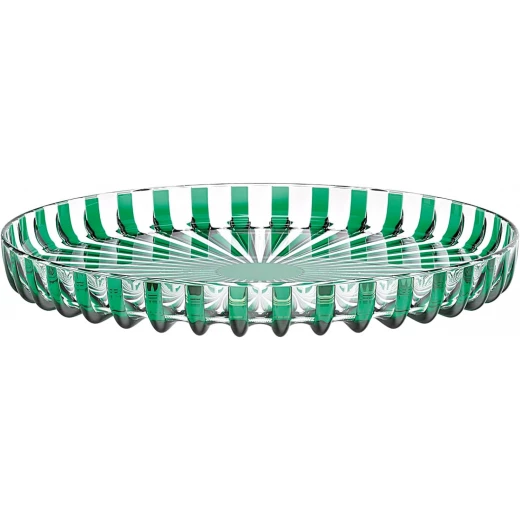 Guzzini -Round serving tray made of bioplastic, Turtlelink design in Green 31 cm Guzzini -Round serving tray made of bioplastic, Turtlelink design in Green 31 cm