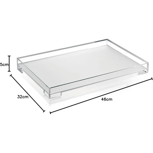 Guzzini Essence Tray, SMMA File,Transparent 32x23xh5 cm - Guzzini - Image 2