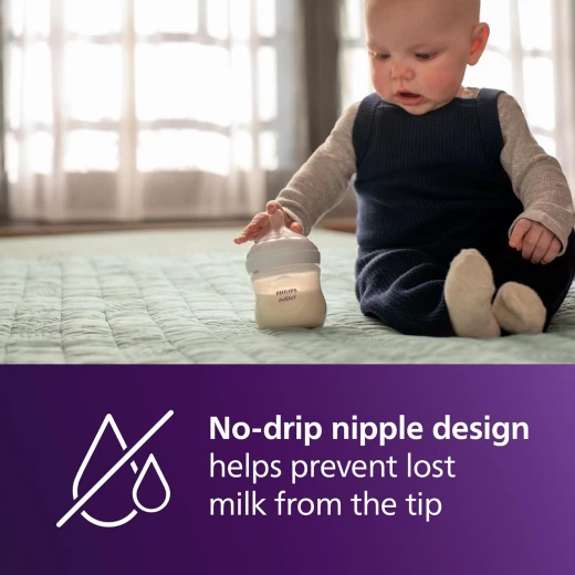 Philips Avent Natural Baby Bottles with Natural Response Nipples (Slow Flow, Flow 2), 4oz, 125ml, 2-Pack, SCY900/02 - Philips Avent - Image 5