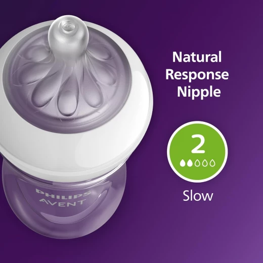 Philips Avent Natural Baby Bottles with Natural Response Nipples (Slow Flow, Flow 2), 4oz, 125ml, 2-Pack, SCY900/02 - Philips Avent - Image 7