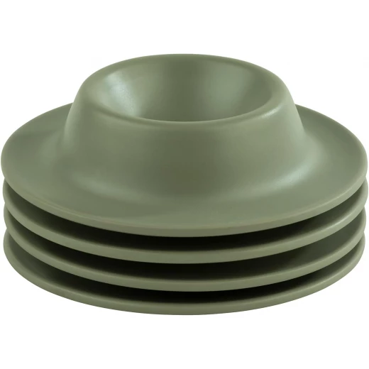 APS Melamine Egg Cups Set of 4, Green  Durable, Elegant 8.5 cm Egg Holders for All Egg Sizes Scratch-Resistant, Easy-Clean Design Ideal for Breakfast & Brunch - APS - Image 5