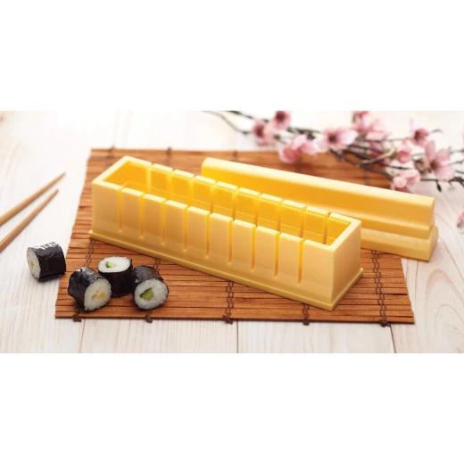 KitchenCraft Of Flavours Oriental Sushi Maker Yellow one piece - KitchenCraft - Image 3