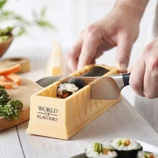KitchenCraft Of Flavours Oriental Sushi Maker Yellow one piece - KitchenCraft - Image 2