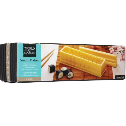 KitchenCraft Of Flavours Oriental Sushi Maker Yellow one piece - KitchenCraft - Image 4