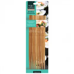 KitchenCraft Oriental Bamboo Chopsticks Set of 10 Pieces