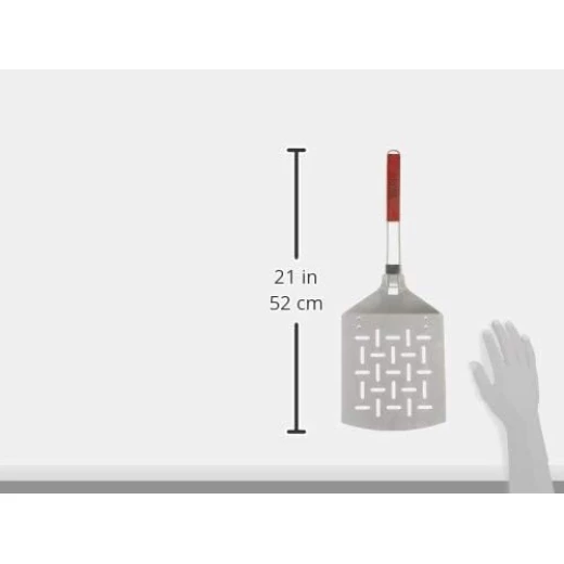 لوح بيتزا صغير من 18.75 × 7.125 × 5.25 سم، مصنوع من الفولاذ المقاوم للصدأ من تيبل كرافت - تيبل كرافت - Image 3