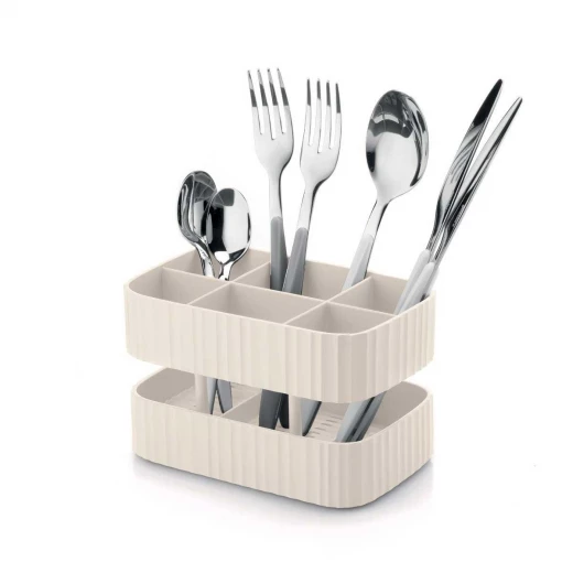 Guzzini - Eco-Kitchen DRAIN&SAFE, Cutlery Drainer -Milk White - Guzzini - Image 5