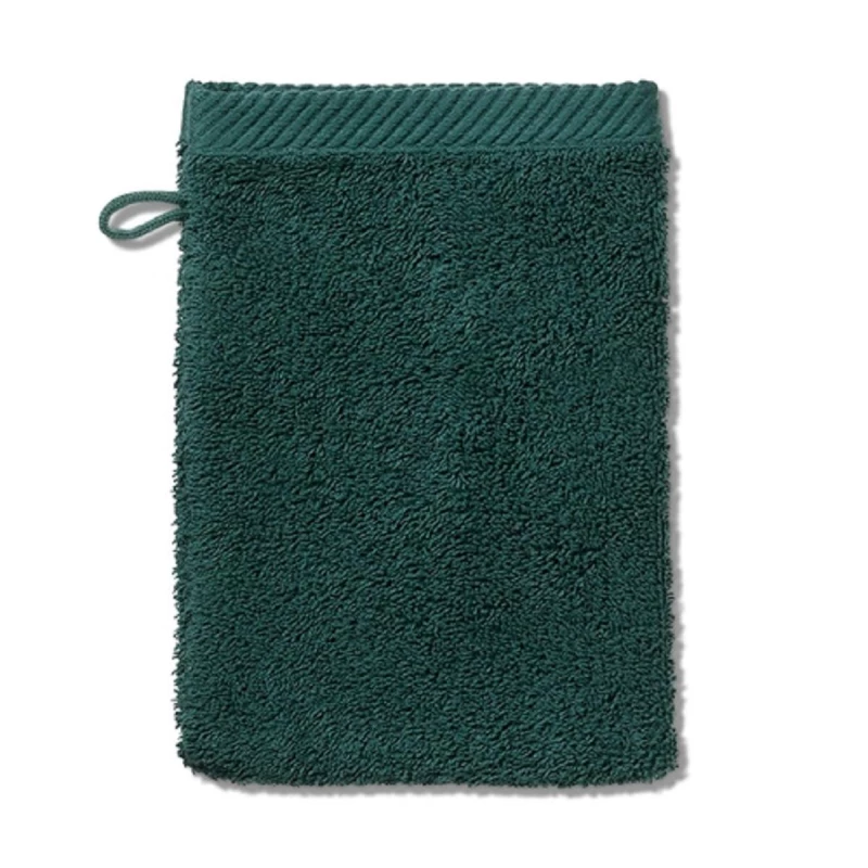 Kela Leonora Face Towel 21x15cm Alps Green 100% Combed Cotton, Soft, Fluffy & Durable Washable at 60°C - Kela