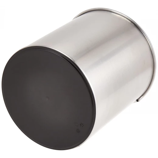 Brabantia Waste Bin 15 Liter Out Matt Steel Finish Durable & Corrosion-Resistant Easy-to-Clean Trash Can for Bedroom, Office, or Living Room - Brabantia - Image 2