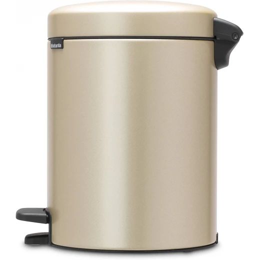 Brabantia NewIcon Pedal Bin 5L Champagne Soft Close Lid, Compact Design, Supports Ocean Cleanup, Stylish Trash Can for Bathroom or Office, 10-Year Guarantee - Brabantia - Image 3