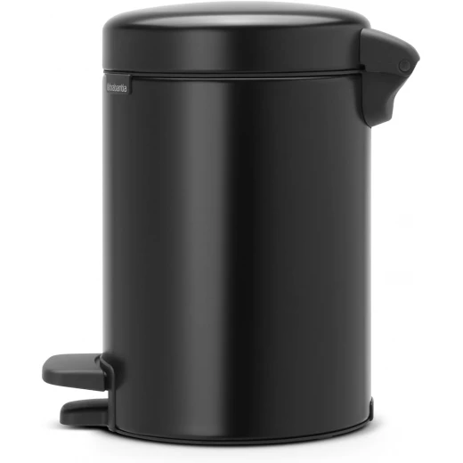 Brabantia NewIcon Pedal Bin 3L Matt Black Soft Closing, Odor-Proof, Eco-Friendly Supports The Ocean Cleanup 23.5 x cm x 16.8 cm x 26.4 cm - Brabantia - Image 5