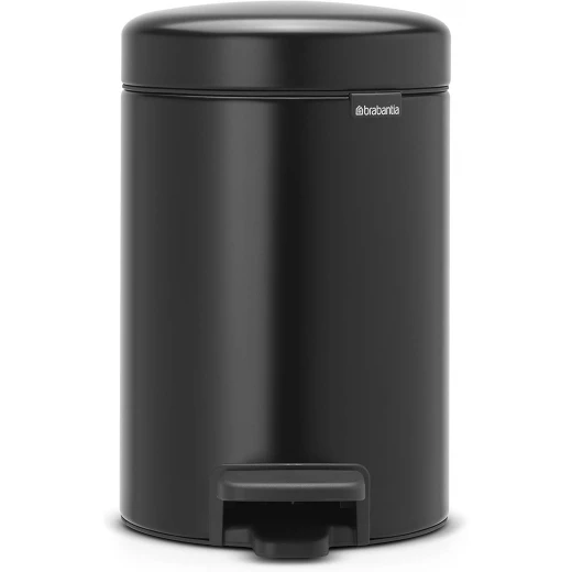 Brabantia NewIcon Pedal Bin 3L Matt Black Soft Closing, Odor-Proof, Eco-Friendly Supports The Ocean Cleanup 23.5 x cm x 16.8 cm x 26.4 cm Brabantia NewIcon Pedal Bin 3L Matt Black Soft Closing, Odor-Proof, Eco-Friendly Supports The Ocean Cleanup 23.5 x cm x 16.8 cm x 26.4 cm
