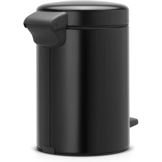 Brabantia NewIcon Pedal Bin 3L Matt Black Soft Closing, Odor-Proof, Eco-Friendly Supports The Ocean Cleanup 23.5 x cm x 16.8 cm x 26.4 cm - Brabantia - Image 6