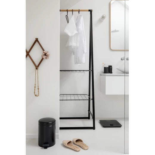 Brabantia NewIcon Pedal Bin 3L Matt Black Soft Closing, Odor-Proof, Eco-Friendly Supports The Ocean Cleanup 23.5 x cm x 16.8 cm x 26.4 cm - Brabantia - Image 3