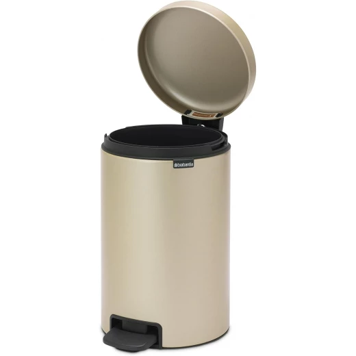 Brabantia NewIcon Pedal Bin 12L Gold Soft Close, Odor-Proof, Corrosion-Resistant  Space-Saving and Easy to Clean - Brabantia - Image 6