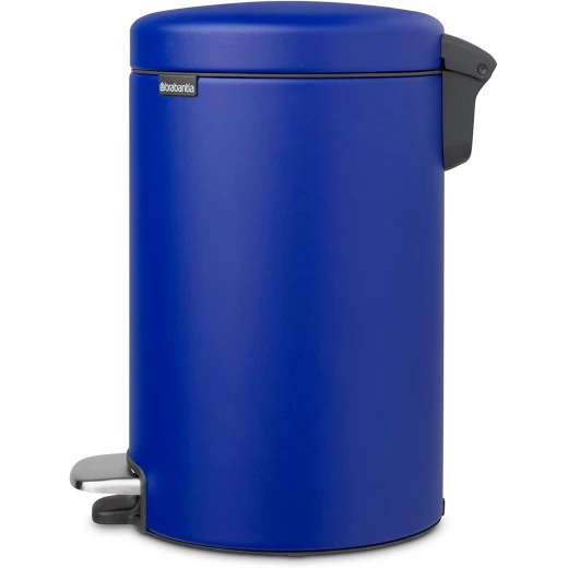 Brabantia - NewIcon Pedal Bin 12L - Medium Waste Bin for Kitchen or Bedroom - Soft Closing Lid - Light Pedal Operation - with Removable Inner Bucket - Non-Slip Base - Powerful Blue - 25 x 34 x 41 cm - Brabantia - Image 9