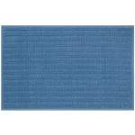 Spirella Ada Bath Rug Blue 100% Cotton Non-Slip Bathroom Mat, 50x80cm Washable & Quick-Dry - Spirella