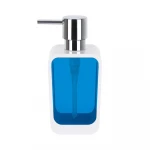 Spirella Vision Soap Dispenser Blue, 7.5cm Diameter × 16cm Height, Durable ABS, Modern Design, Easy to Clean - Spirella