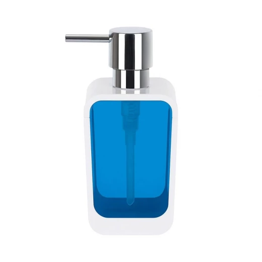 Spirella Vision Soap Dispenser Blue, 7.5cm Diameter × 16cm Height, Durable ABS, Modern Design, Easy to Clean Spirella Vision Soap Dispenser Blue, 7.5cm Diameter × 16cm Height, Durable ABS, Modern Design, Easy to Clean