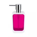 Spirella Vision Soap Dispenser Pink, 7.5cm Diameter × 16cm Height, Durable ABS, Modern Design, Easy to Clean - Spirella