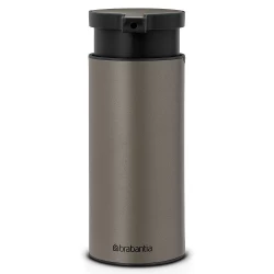 Brabantia Profile Soap Dispenser Platinum, 200ml, Non-Drip Pump, Easy Refill & Clean, Rust-Resistant, Anti-Slip Base