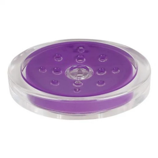 Spirella Sydney Acrylic Soap Dish Purple, 13x10x3 cm, Durable & Hygienic, Modern Design, Compact Bathroom Accessory Spirella Sydney Acrylic Soap Dish Purple, 13x10x3 cm, Durable & Hygienic, Modern Design, Compact Bathroom Accessory