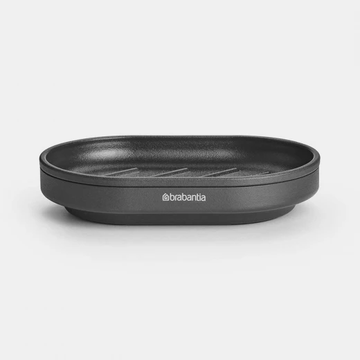 Brabantia MindSet Soap Dish Mineral Infinite Grey, Non-Slip Base, Drainage Design, Corrosion-Resistant, Easy to Clean 8 x 11.94 x 2.54 cm Brabantia MindSet Soap Dish Mineral Infinite Grey, Non-Slip Base, Drainage Design, Corrosion-Resistant, Easy to Clean 8 x 11.94 x 2.54 cm