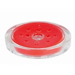 Spirella Sydney Acrylic Soap Dish Red, 13x10x3 cm, Durable & Hygienic, Modern Design, Compact Bathroom Accessory - Spirella