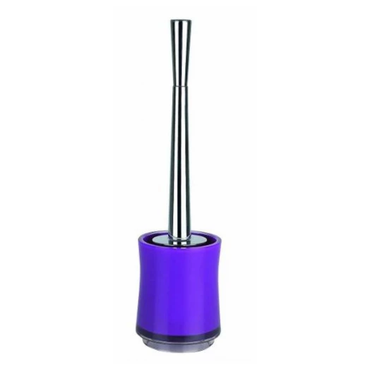 Spirella Sydney Toilet Brush Set Denim Purple, Acrylic Holder & Stainless Steel Handle, Dia 10 cm x H 38 cm, Hygienic & Stylish Bathroom Accessory Spirella Sydney Toilet Brush Set Denim Purple, Acrylic Holder & Stainless Steel Handle, Dia 10 cm x H 38 cm, Hygienic & Stylish Bathroom Accessory