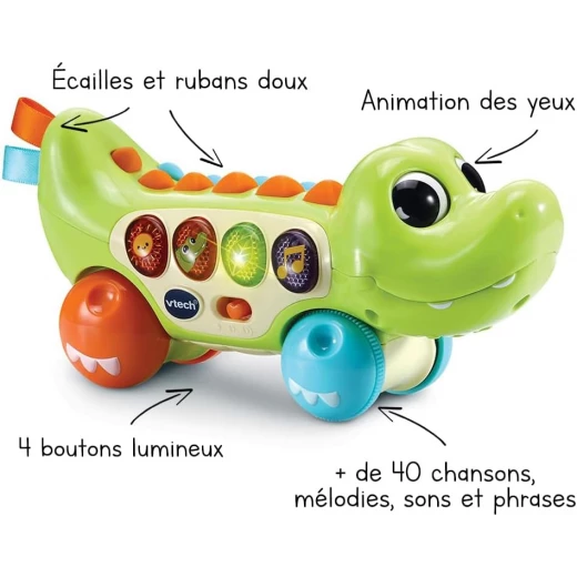 VTech Squishy Spikes Alligator – Sensory Learning Toy - VTech - Image 6
