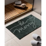 سجادة حمام إسبريتمر، 50×80 سم، مزيج قطني ناعم أخضر/أبيض، 1800 جرام لكل متر مربع، سجادة حمام عالية الامتصاص، أنيقة ومريحة، مستوردة من مدام كوكو - مدام كوكو