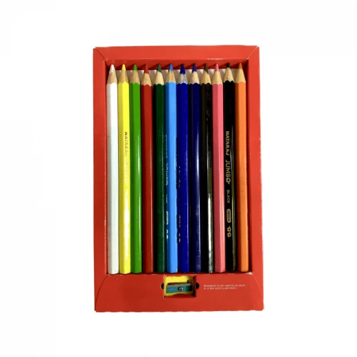 Nataraj Jumbo Color Pencils, 12 Pack, Long-Lasting, Vibrant Colors, Easy Blending for Smooth Transitions & Shading, Durable for Drawing, Lettering, & Art Projects - Nataraj - Image 2