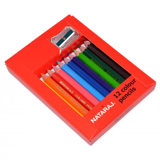 Nataraj 12-Color Pencils, Brilliant Colors with Smooth Blending, Durable, Break-Resistant Leads, Ideal for Drawing, Sketching & Art Projects, Soft & Comfortable to Use - Nataraj - Image 2