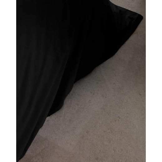غطاء لحاف مزدوج مانون, 100٪ قطن رانفورس, سادة باللون الأسود ,200×220 سم ,مجموعة تايملِس,صناعة تركية من مدام كوكو - مدام كوكو - Image 5
