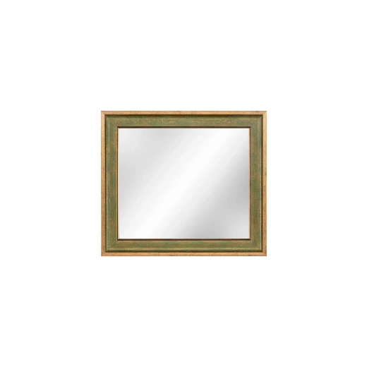 مرآة أوبيرت, بإطار أخضر، مقاس 48×54.5 سم، تصميم أنيق من البلاستيك والزجاج، مرآة حائط ديكورية, صناعة تركية من مدام كوكو - مدام كوكو - Image 3