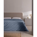 Madame COCO Manon Double Duvet Cover 100% Cotton Ranforce, Dark Blue, Soft Breathable Bed Linen 200x220 cm - Madame COCO