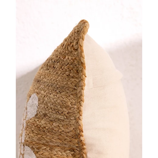 غطاء وسادة ديكور تريانـون من الجوت, طبيعي , 50×50 سم, مربع ,مزيج قطني أنيق من مدام كوكو - مدام كوكو - Image 5