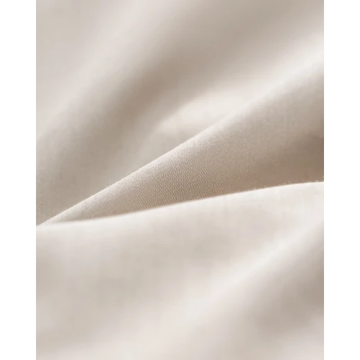 Madame COCO Clarette King Size Bamboo Satin Duvet Cover Set, 6-Piece Bedding Set, Beige, Ultra Soft 60% Bamboo 40% Cotton, Breathable, Silky Feel, 240x220 cm - Madame COCO - Image 2
