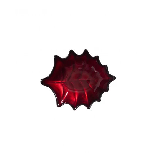 Madame COCO Alita Star Glass Bowl Red Decorative and Functional 14x11.8x4.7 cm Made in Turkey - Madame COCO - Image 3