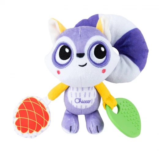 Chicco Racoon On the Go Stroller Rattle Toy with Teether - Chicco - Image 2